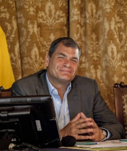 Rafael Correa,  Presidente del Ecuador
