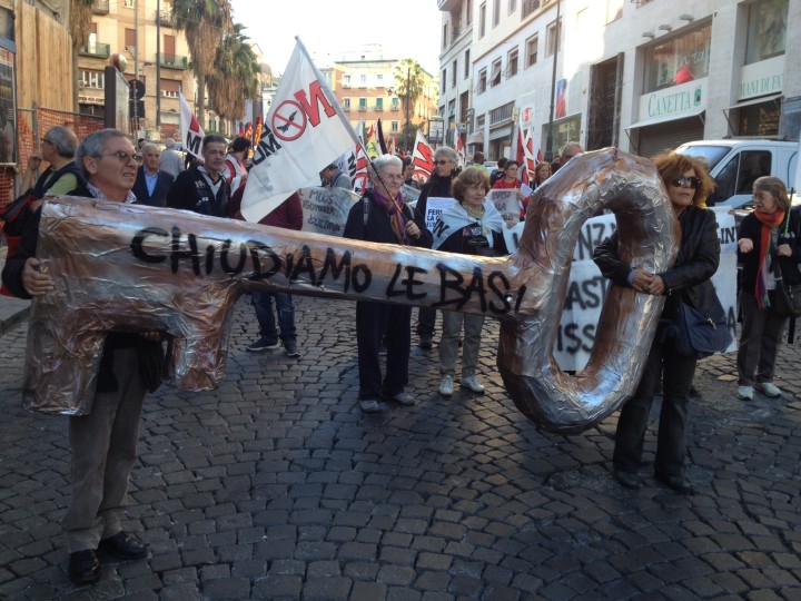 In Naples, national demonstration against Trident Juncture
