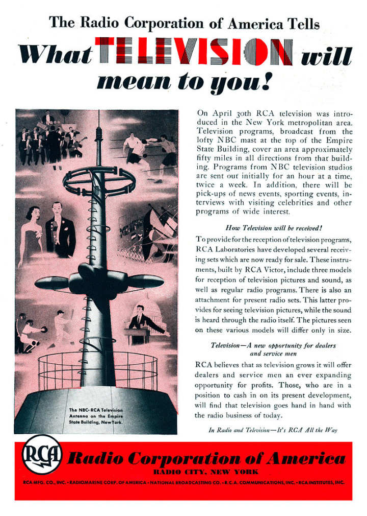 1939 World's Fair Ad for "Future of Television"