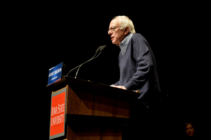 Bernie Sanders en la Universidad Estatal de Iowa, Ames, 26/01/2016. Foto Alex Hanson