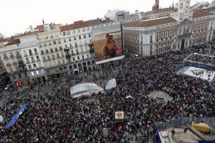 Madrid – Puerta del Sol. Imagen de: nuitdebout.fr