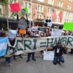 Rally in front the Mark Hotel during President Mauricio Macri's visit in NYC for the UN General Assembly