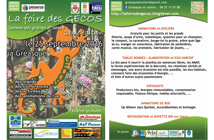 La Foire des GECOS à Gréasque, 2ème édition