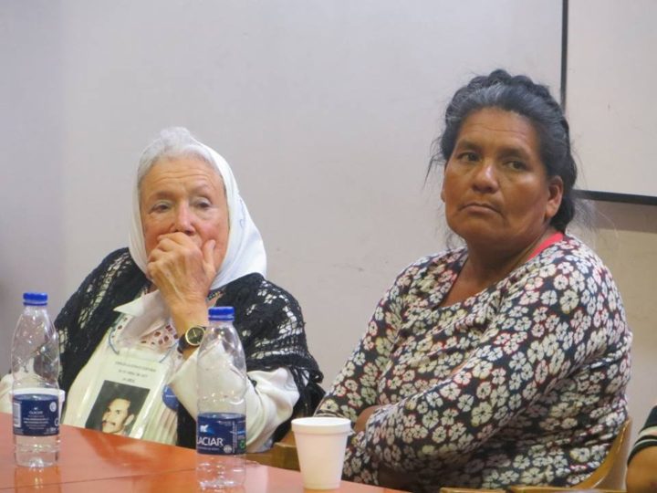 Norita Cortiñas y Noolé (Cipriana Palomo). Foto: Luciana Mignoli, Periodista, Red de Investigadores en Genocidio y Política Indígena en Argentina. 