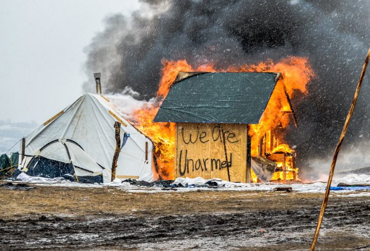 Sgombero a Standing Rock