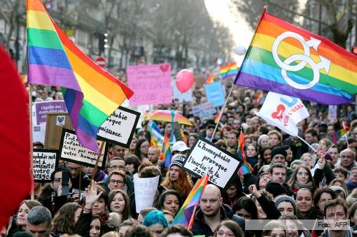 manifestación en París