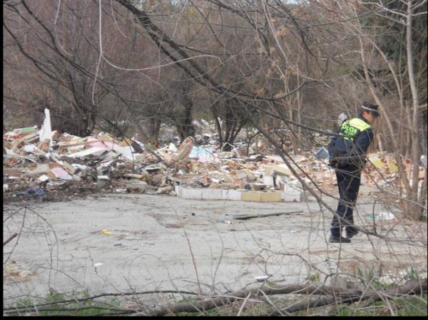 Restos del poblado Puerta de Hierro. 27 de febrero de 2013. © Amnistía Internacional