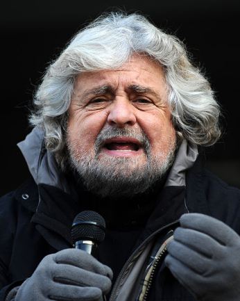 Italian comedian Beppe Grillo, founder of the Five Star Movement | Photo credit: Niccolò Caranti | Wikimedia Commons