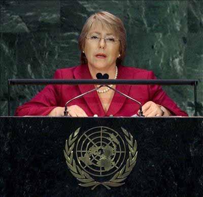 Michelle Bachelet. Jefa de “ONU Mujeres”.