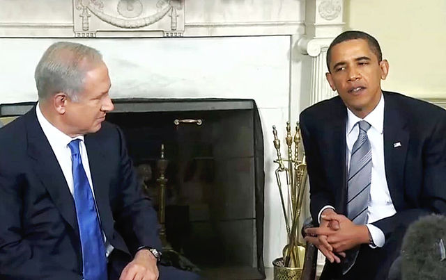 Presidente Barack Obama e o primeiro ministro de Benjamin Netanyahu