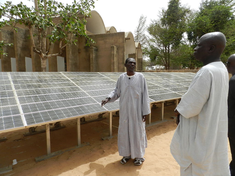 Solar panels in Malika, Dakar, Senegal