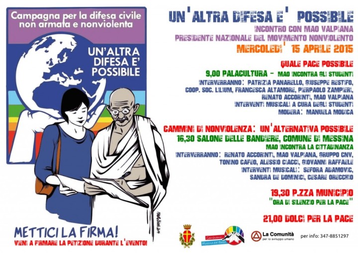 15 aprile messina nonviolenza altra difesa possibile