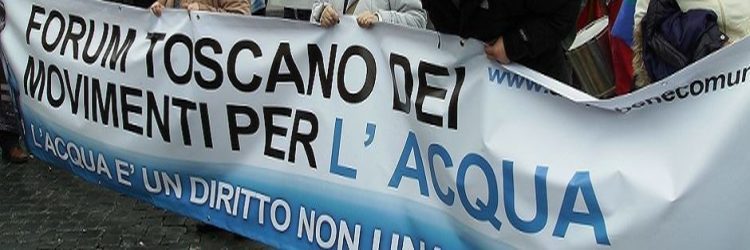 acqua bene comune toscana