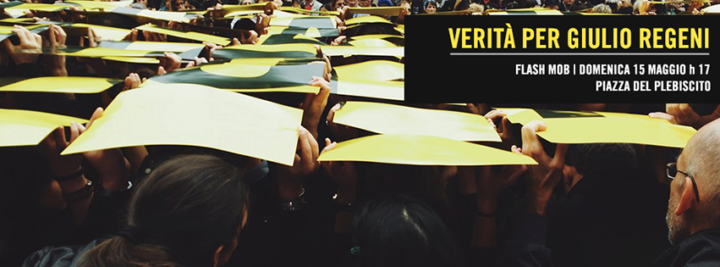 verità giulio regeni napoli flash mob