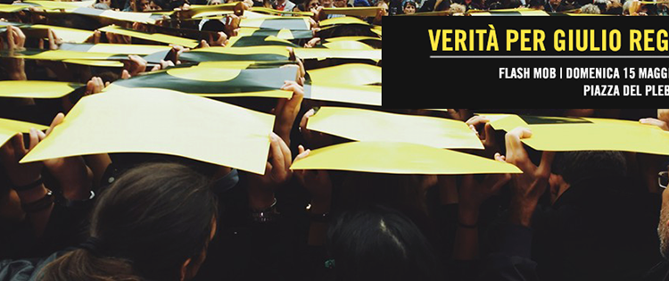 verità giulio regeni napoli flash mob