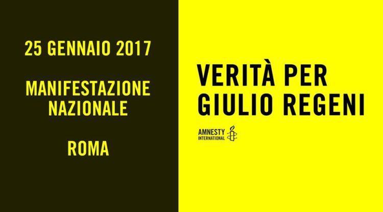 giulio regeni 25 gennaio 2017