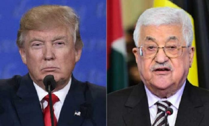 trump abu mazen palestina