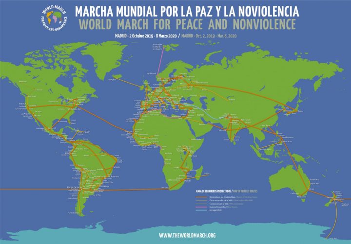Presentata a Madrid la 2ª Marcia Mondiale per la Pace e la Nonviolenza 2019
