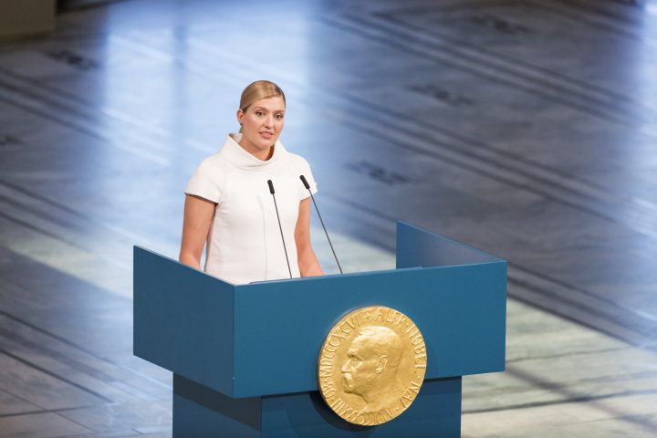 Conferenza al Nobel: Dobbiamo reclamare la libertà di non vivere le nostre vite come ostaggi di un’imminente annientamento