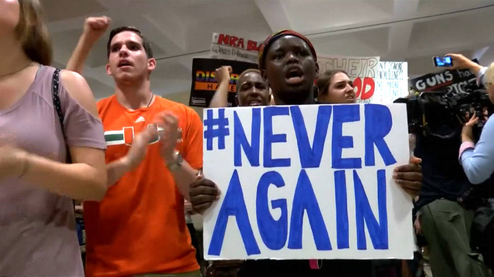 Florida school shooting: urgency of gun reform calls for dramatic action from young survivors