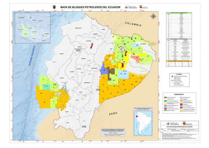 Mapa de bloques petroleros