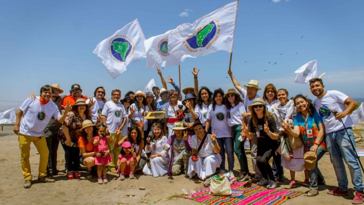 Marcha sudamericana en su llegada a Arica, Chile