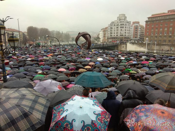 Movilizaciones en Bilbao por el blindaje de las pensiones públicas. Nagusiak
