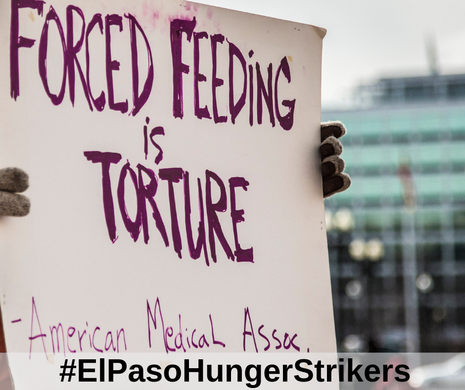 Hunger Strike Continues into 7th Week on day of Trump’s Visit to El Paso