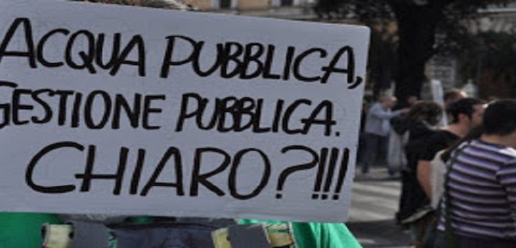 manifestazione acqua pubblica