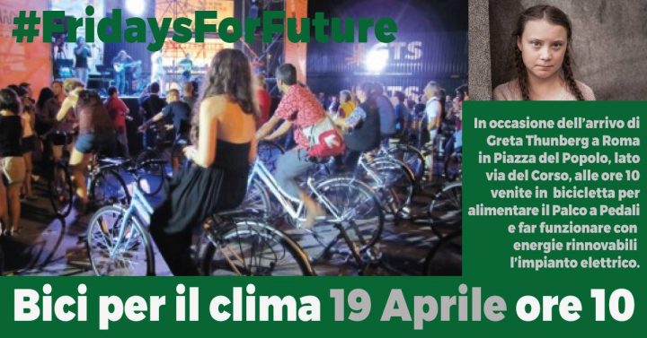 Bici per il clima 19 aprile a Roma