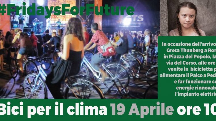 Bici per il clima 19 aprile a Roma