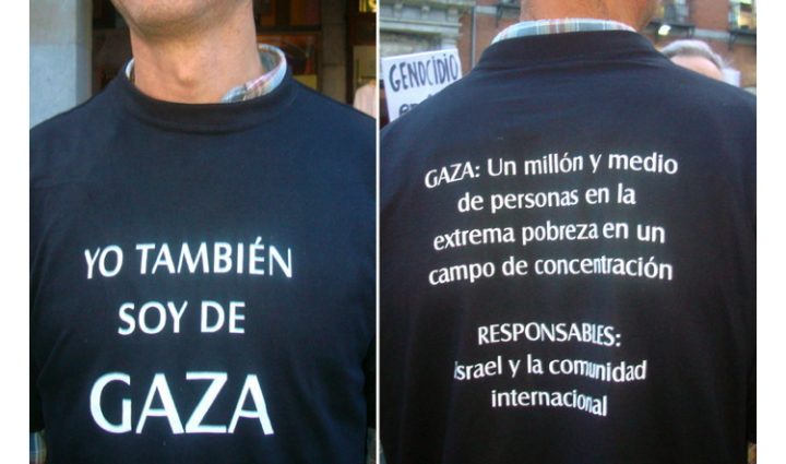 Gaza, maglietta solidale