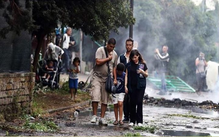 SSgombero scuola Primavalle