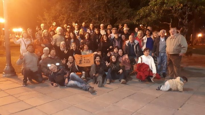 Silo in Jujuy, Argentinien, Gedenkfeier an einem historischen Ort des Siloismus