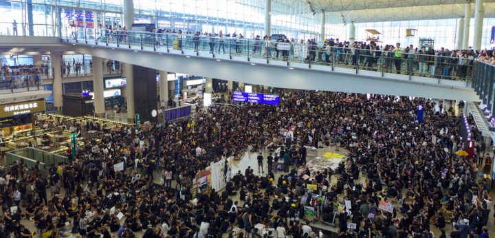 Hong Kong sit-in airport protest