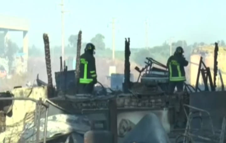 Incendio a Metaponto