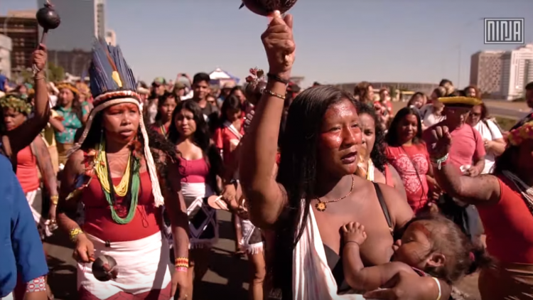 Anstatt uns über Bolsonaro und seine menschenunwürdige Politik aufzuregen, sollten wir den Widerstand der indigenen Frauen Brasiliens unterstützen, die für den Amazonas Regenwald und somit auch für unser aller Zukunft kämpfen.