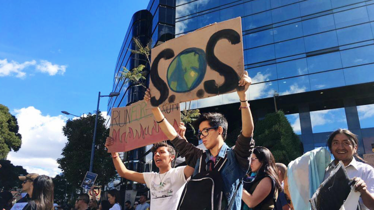 Plantón por la Amazonía – Embajada de Brasil en Ecuador.