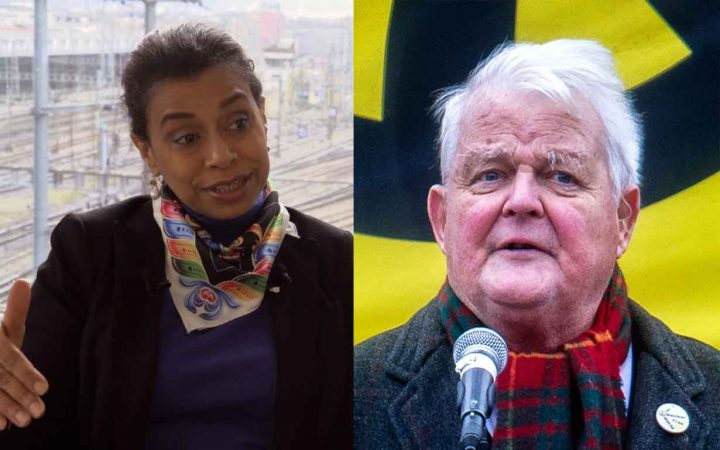 Séan MacBride Peace Priza Laureates for 2019, Elayne Whyte Gómez (Costa Rica) and Bruce Kent (UK)