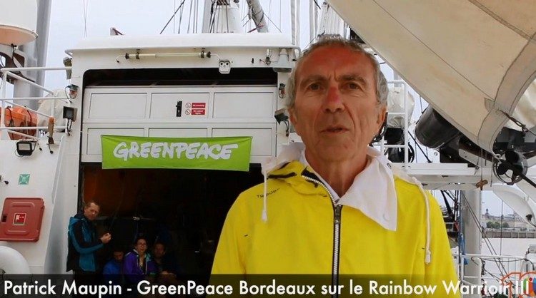 [Interview vidéo] Patrick Maupin de Greenpeace. Accueil au bateau Rainbow Warrior III