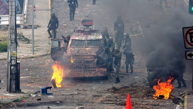 Day of protests in Quito