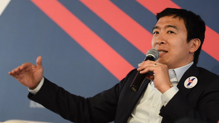 Andrew Yang in a Marathon to Answer Americans