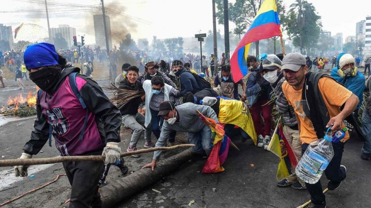 People’s protest in Ecuador