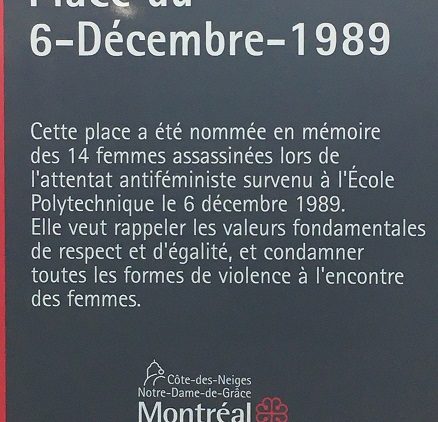Montréal inaugure une nouvelle plaque de l’attentat antiféministe du 6 décembre-1989