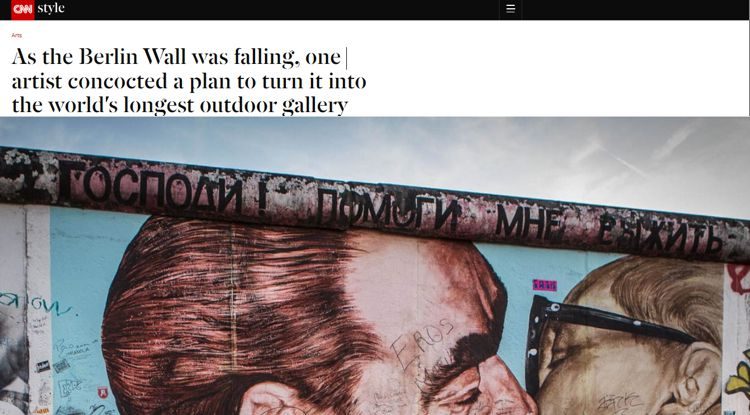 Die East-Side Gallery, CNN und die Märchengeschichte