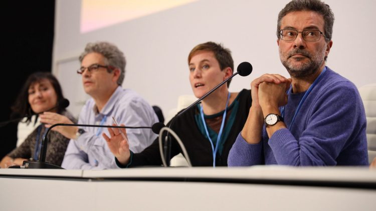 Paco Segura en primer plano en rueda de prensa COP25