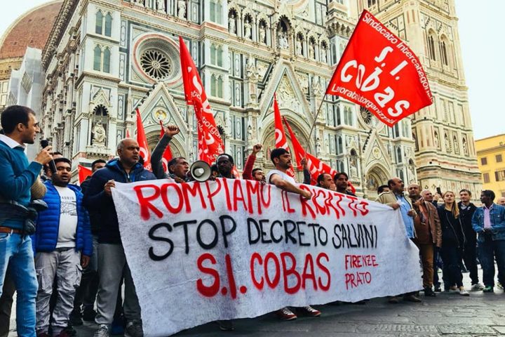 Manifestazione dei Cobas a Firenze