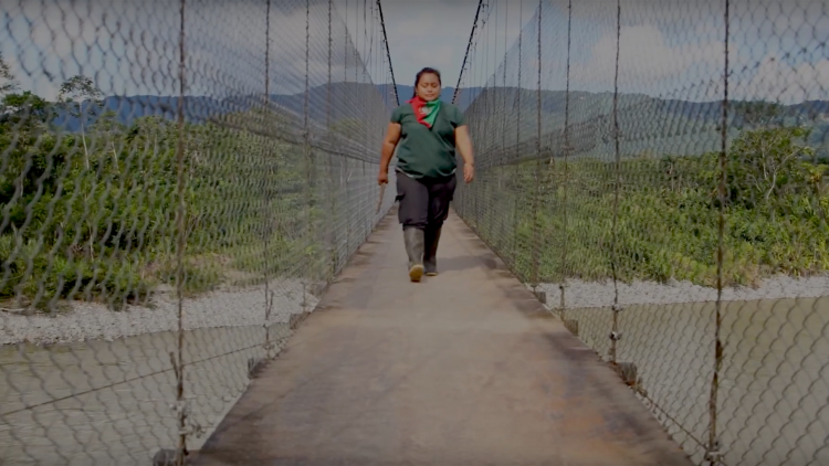Fotograma Video: Alexandra, guardia indígena de Sinangoe