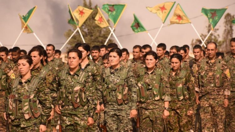 Afin, Kurdistan siriano YPG YPJ