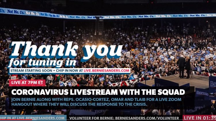 Bernie Sanders Holds Roundtable on Coronavirus Response